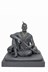 Picture of Shree Chhatrapati Sambhaji Maharaj | Sitting on Sinhasan with Sword | Black Statue 